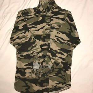 camouflage flannel